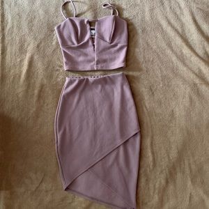 Charlotte Russe nude set dress